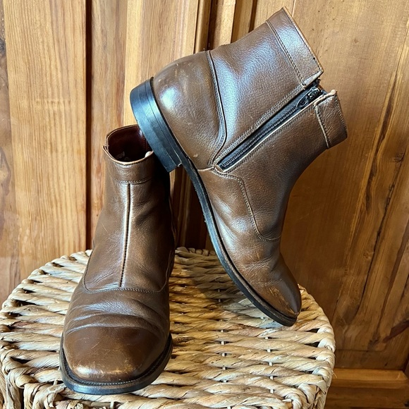 O'Sullivan Executive Men’s Imperial Brown Leather Beatle Boot Size 8.5 - Picture 8 of 14